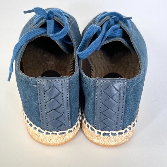 BOTTEGA VENETA Spritz Suede Denim blue espadrilles 522301 shoes, Size 41 - Picture 7 of 12
